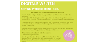 Bild vergr&ouml;&szlig;ern: Der Plakatausschnitt erh�lt Infos zu der Veranstaltung. Diese werden jedoch auch im Text selbst genannt.